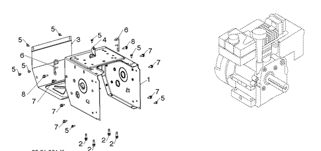 Chassis, Engine And Pulleys 1 Diagram and Parts List for ST224P (96193012204)(2019-03) Husqvarna Snow Blower
