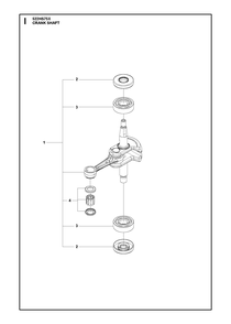 Fuel Tank Diagram and Parts List for 522HS75X  Husqvarna Hedge Trimmer
