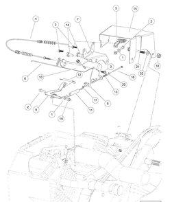 Governor System - Gasoline Vehicles Diagram and Parts List for HUV4420G 2006-11 Husqvarna Lawn Tractor