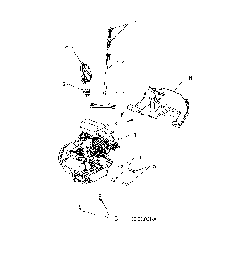 Engine assembly Diagram and Parts List for ST151-96183000405  Husqvarna Snow Blower