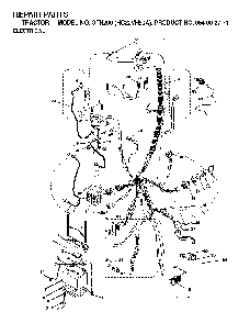 Electrical Diagram and Parts List for GTH200 (HC20VH50A, 954002771)(1996-04) Husqvarna Lawn Tractor