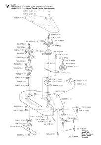 97cm Cutting Deck 2 Diagram and Parts List for R16 2003-01 Husqvarna Lawn Tractor