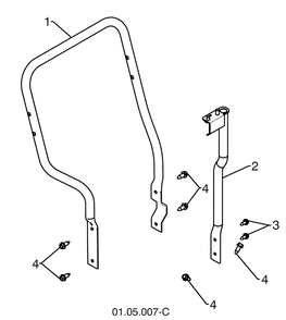 Handles 6 Diagram and Parts List for 1827SB (961930047)(2009-07) Husqvarna Snow Blower