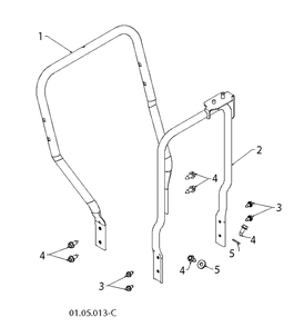 Handle 5 Diagram and Parts List for ST2109E (96191004005)(2012-06) Husqvarna Snow Blower