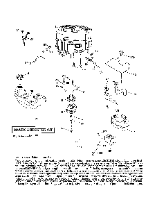 Engine Diagram and Parts List for YT42CS-502120  Husqvarna Lawn Tractor