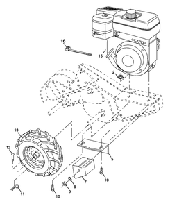 Mainframe, Right Side Diagram and Parts List for 650RTT (954329172-A)(2003-01) Husqvarna Tiller