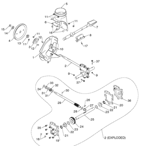 Auger Housing And Impeller 2 Diagram and Parts List for 5524ST (96191001610)(2012-06) Husqvarna Snow Blower