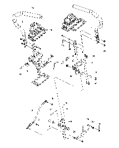 Steering Diagram and Parts List for 967271501-00  Husqvarna Lawn Mower