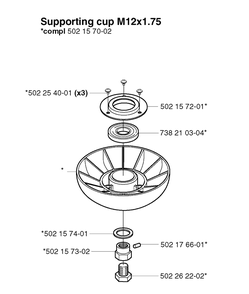 Part Location Diagram of 502157302 Husqvarna NUT