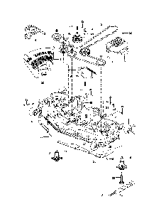 Mower deck/cutting deck Diagram and Parts List for 967844601-00  Husqvarna Lawn Mower