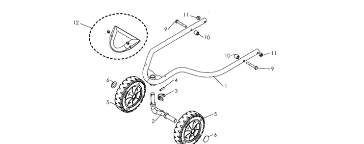 Part Location Diagram of 580318201 Husqvarna Wheel