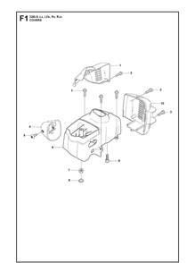 Cover 2 Diagram and Parts List for 326LDX 20091800001-Current Husqvarna Edger