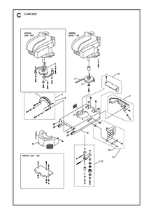 Chassis / Frame Diagram and Parts List for CABLELAYERCL400 (967963502)(2020-03) Husqvarna Lawn Tractor Accessories