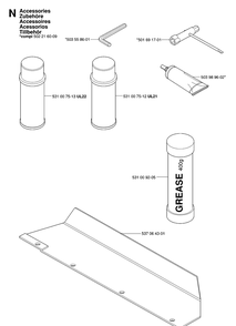 Part Location Diagram of 503989602 Husqvarna 