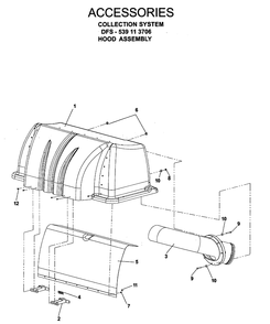 Accessories 5 Diagram and Parts List for IZ5223 (968999526)(2006-08) Husqvarna Lawn Mower