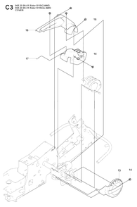 Cover Diagram and Parts List for R15-V2AWD (965200901)(2008-01) Husqvarna Lawn Tractor