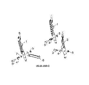 Lever control speed/deflector Diagram and Parts List for 96193010106  Husqvarna Snow Blower