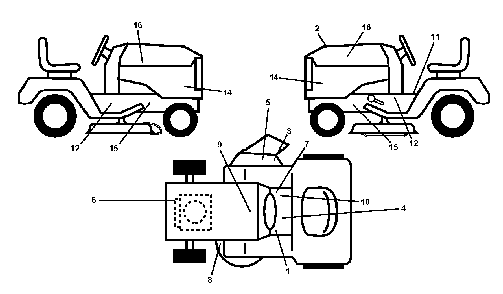 Decals Diagram and Parts List for YTH200TWIN (96041006402)(2010-01) Husqvarna Lawn Tractor