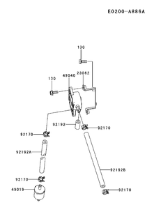 Fuel Valve Diagram and Parts List for FX801V-FS00 2017-09 Husqvarna Engine