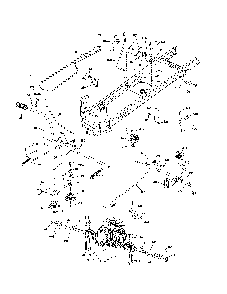 Drive Diagram and Parts List for YT42CS-96043022200  Husqvarna Lawn Tractor