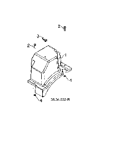 Belt cover Diagram and Parts List for 96193009703  Husqvarna Snow Blower