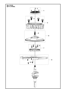 Flywheel Diagram and Parts List for 593230101 2021-01 Husqvarna Engine