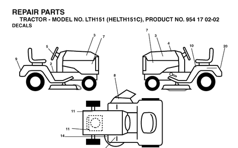 Part Location Diagram of 532188923 Husqvarna Decal