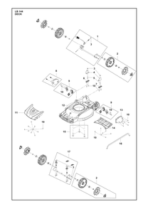 Part Location Diagram of 591490801 Husqvarna Nut