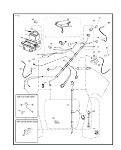 Electrical Diagram and Parts List for YTH24V54-289640 2010-05 Husqvarna Lawn Tractor