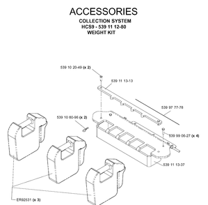 Accessories 2 Diagram and Parts List for IZ5223 (968999258)(2005-12) Husqvarna Lawn Mower