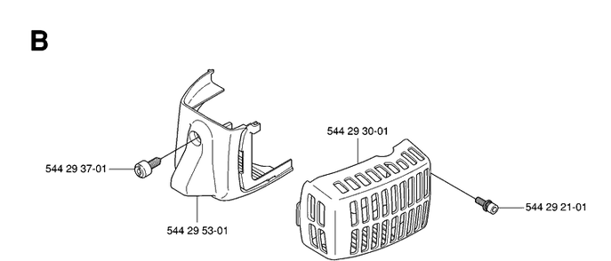 Cover Diagram and Parts List for 123HD60 20061000001-20070500000 Husqvarna Hedge Trimmer