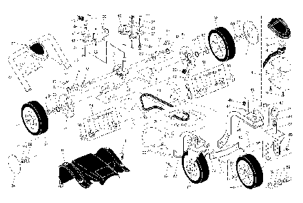 Drive Diagram and Parts List for R152SVSW (95417024401)(2005-02) Husqvarna Lawn Mower
