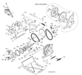 Drive 2 Diagram and Parts List for 5524ST (96191001612)(2012-08) Husqvarna Snow Blower