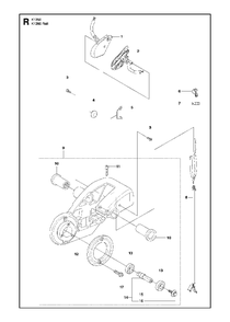 Housing Diagram and Parts List for K1250ACTIVE 2010-02 Husqvarna Circular Saw