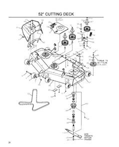 52 Inch/132cm Cutting Deck Diagram and Parts List for IZ5223 (968999707)(2007-09) Husqvarna Lawn Mower