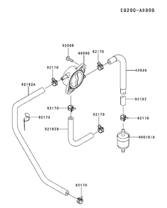 Fuel Valve Diagram and Parts List for FR651V-AS31 2017-09 Husqvarna Engine