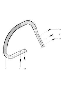 Handle Diagram and Parts List for 120 (967067902)(20162300001-Current) Husqvarna Chainsaw