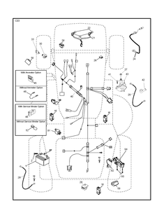 Electrical Diagram and Parts List for CTH150 (96061018102)(2007-09) Husqvarna Lawn Tractor