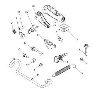 Accessories Diagram and Parts List for ST427  Husqvarna Snow Blower