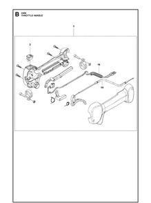 Part Location Diagram of 574390302 Husqvarna GRIP ASSEMBLY