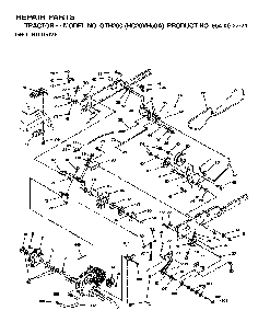Drive Diagram and Parts List for GTH200 (HC20VH50A, 954002771)(1996-04) Husqvarna Lawn Tractor