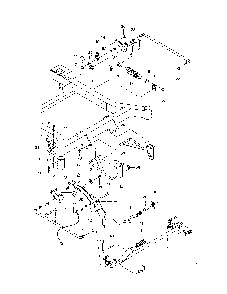 Mower lift/deck lift Diagram and Parts List for 967334101-00  Husqvarna Lawn Mower