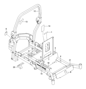 Decals Diagram and Parts List for PZ29 (966558010-00)(2019-05) Husqvarna Lawn Mower