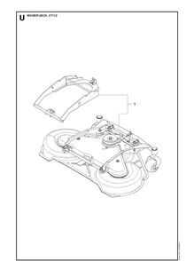 Part Location Diagram of 965197301 Husqvarna Cutting Deck