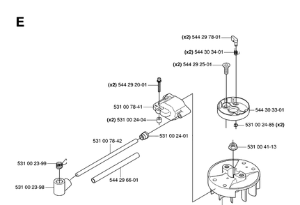 Ignition System Diagram and Parts List for 123HD60 20061000001-20070500000 Husqvarna Hedge Trimmer