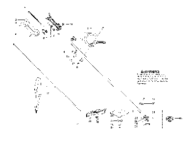 Shaft And Handle Diagram and Parts List for 125RJ 20103100001-current Husqvarna Brush Cutter