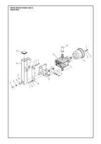 Gear Box Diagram and Parts List for ARWB580XV1  Husqvarna Lawn Tractor Accessories