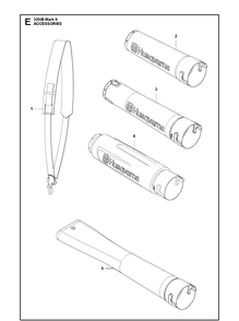 Accessories Diagram and Parts List for 320IB Mark II Husqvarna Leaf Blower / Vacuum