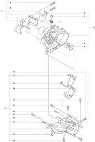 Cylinder / Antivibe Diagram and Parts List for 327P4 2008-03 Husqvarna Pole Saw
