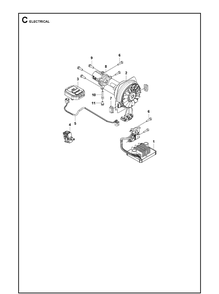 Electrical Diagram and Parts List for 325ILK  Husqvarna Edger